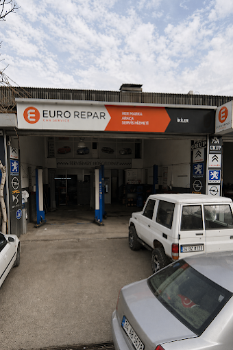 İkiler Oto Euro Repar servis girişi ve bakım alanı